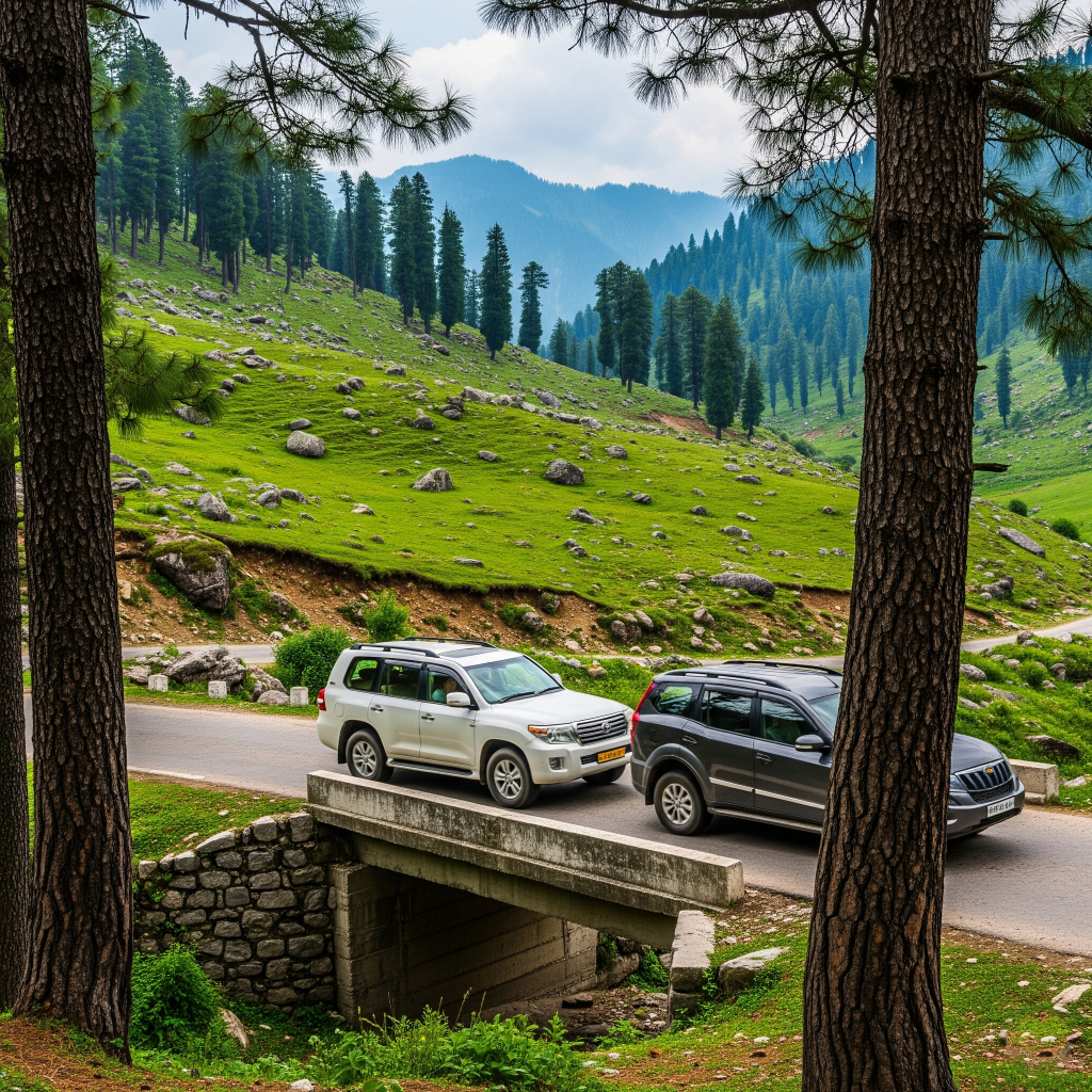how to book taxi in kashmir