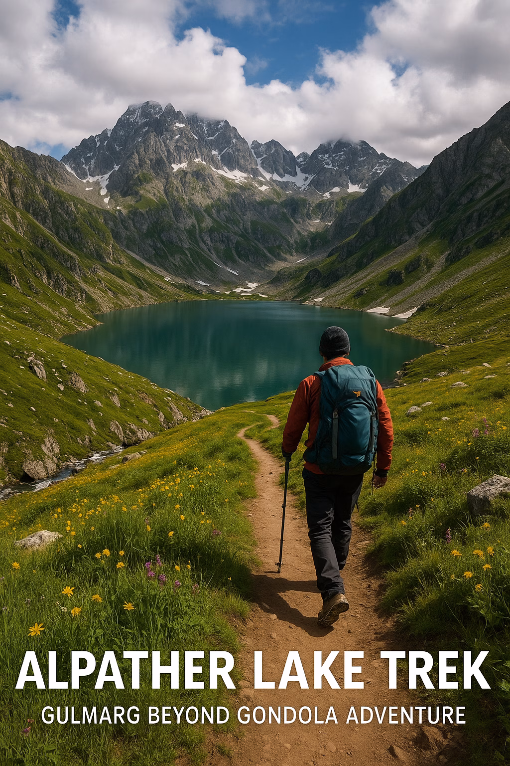 Alpather Lake trek Gulmarg beyond gondola adventure