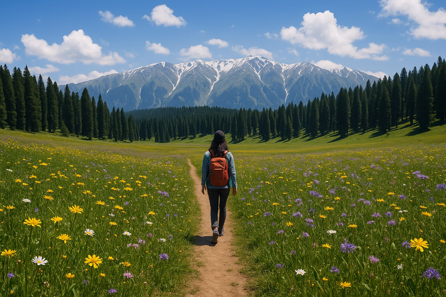 Nature walks in Gulmarg beyond gondola with wildflower meadows