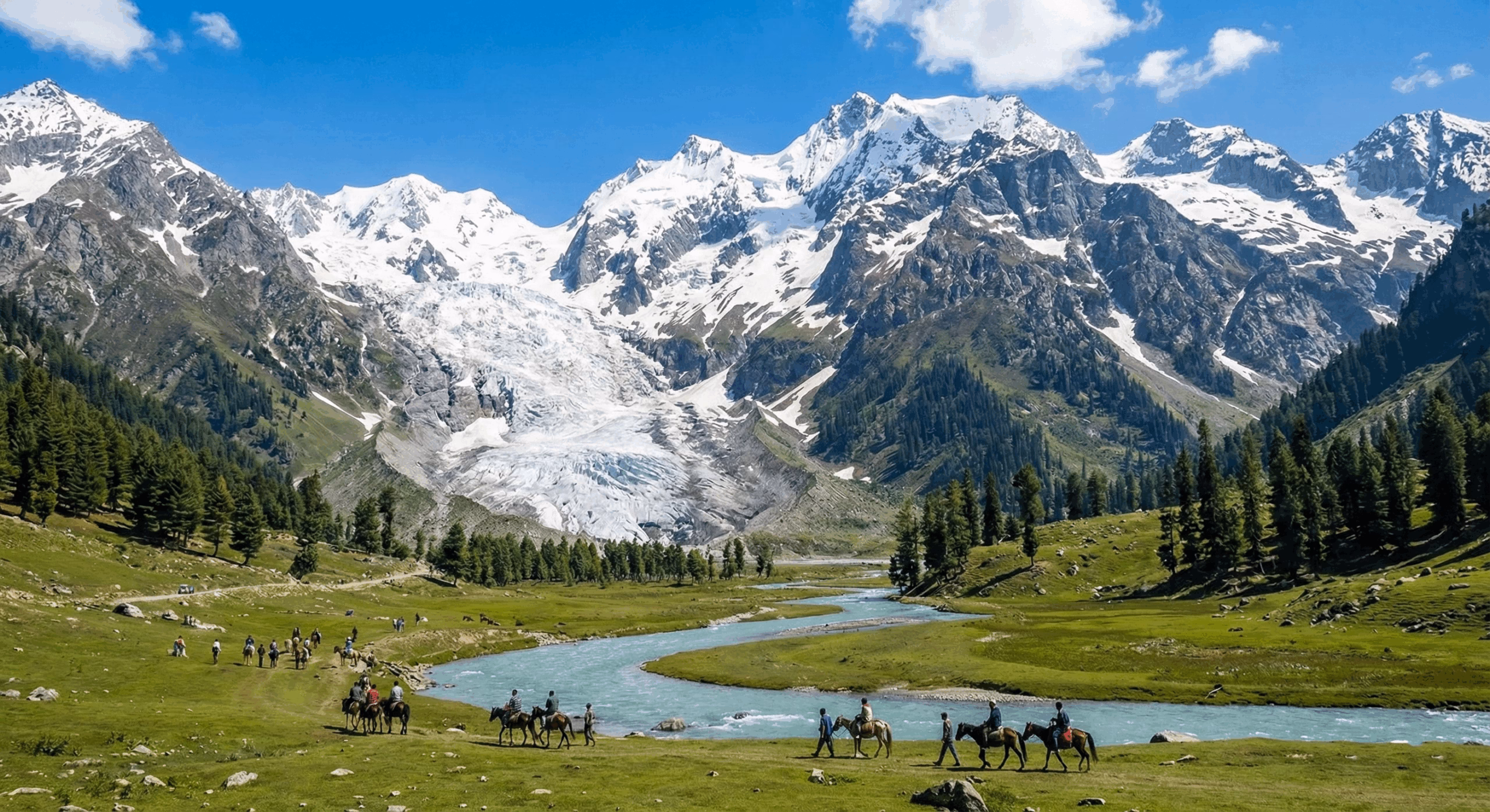 kashmir tour package from delhi sonmarg glacier