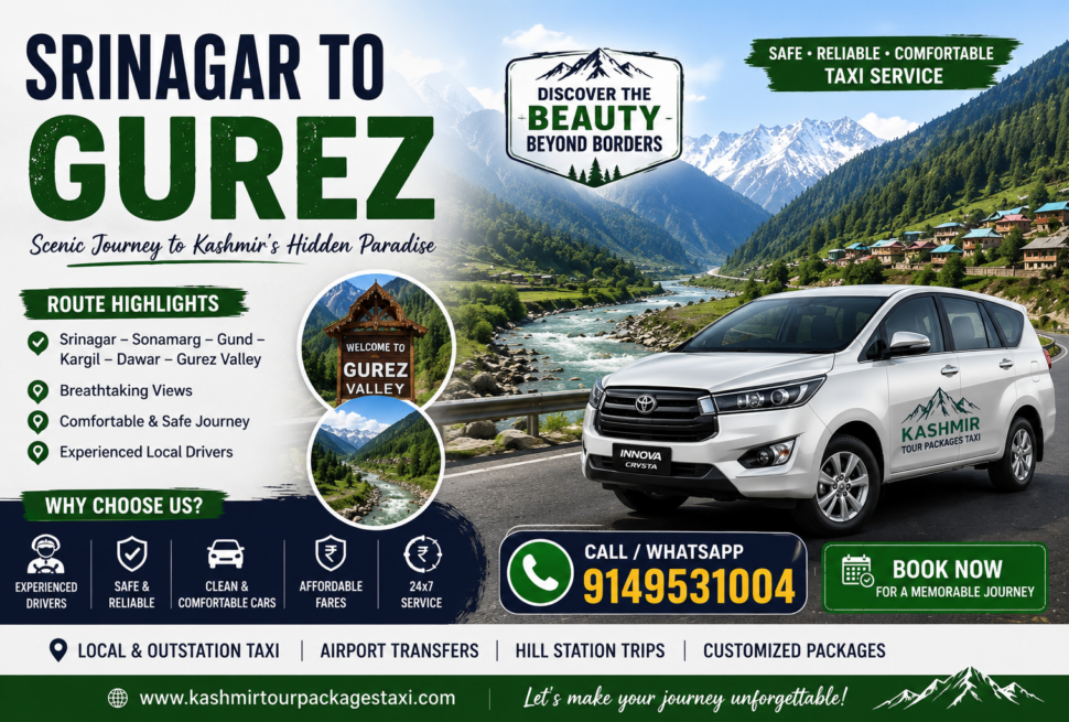 Srinagar to Gurez