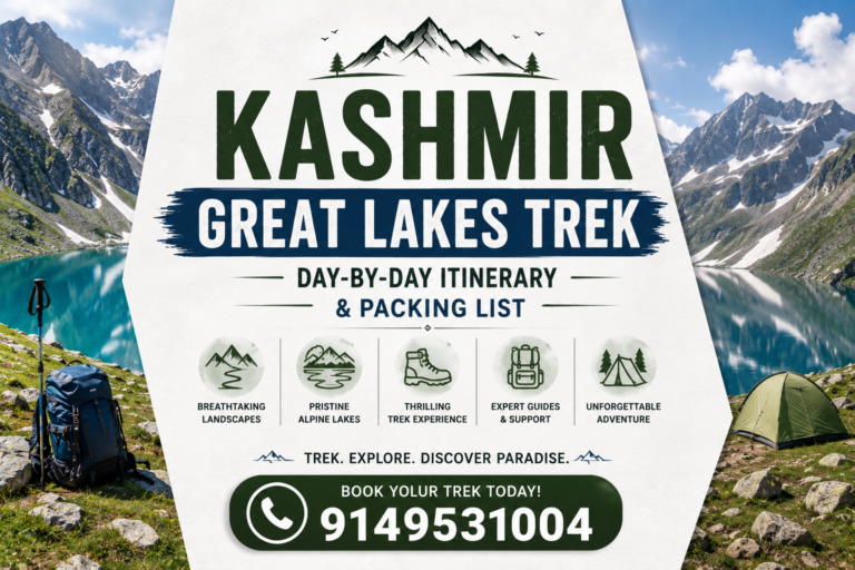 Kashmir Great Lakes Trek: Day-by-Day Itinerary & Packing List
