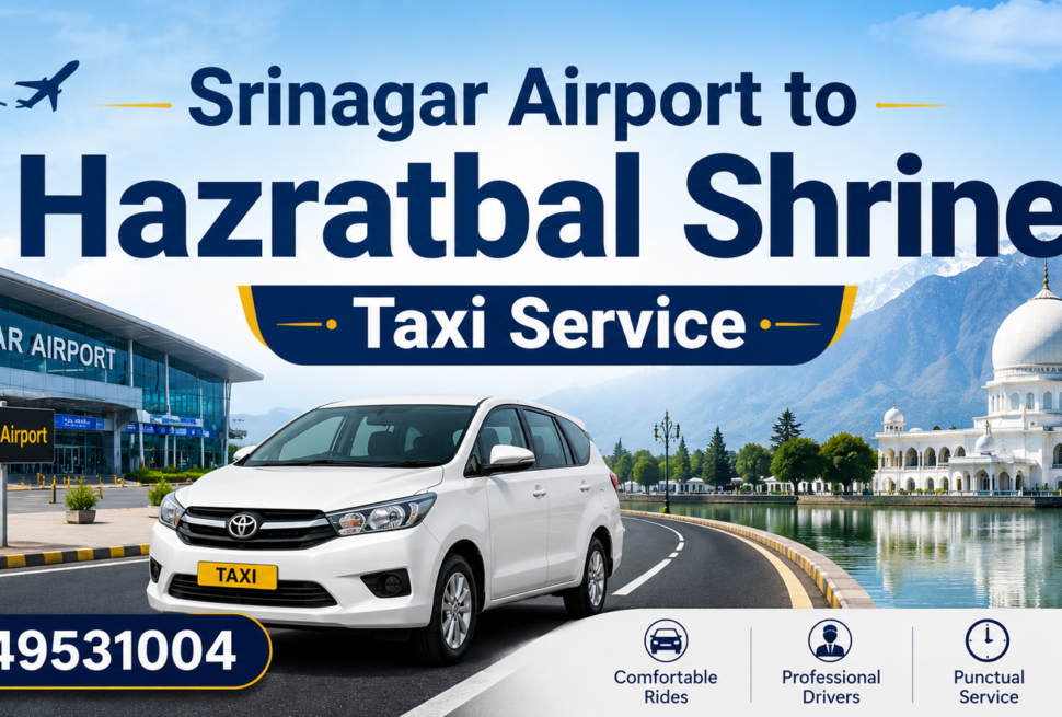 Srinagar Airport to Hazratbal Shrine Taxi Service