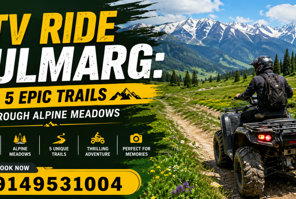 ATV ride in Gulmarg through mountain trails
