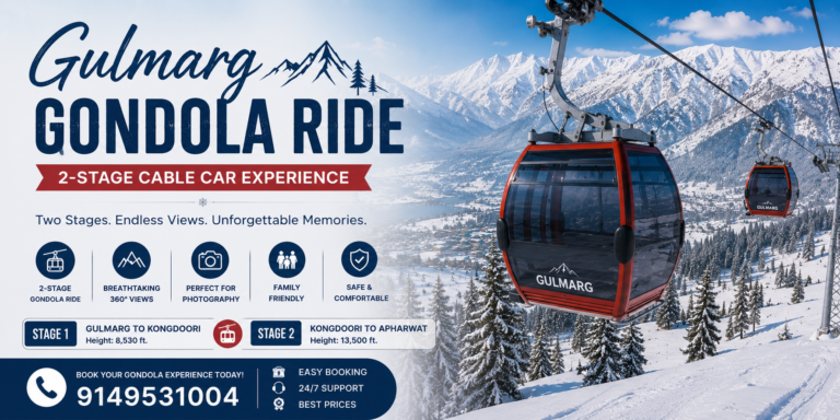 Gulmarg Gondola Ride: 2-Stage Cable Car Experience