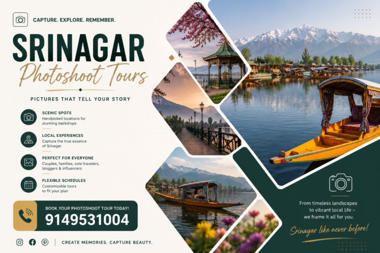 Srinagar Photoshoot Tours: Top 5 Picture Perfect Spots