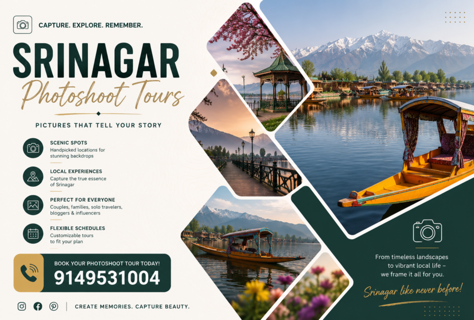 Srinagar photoshoot tours
