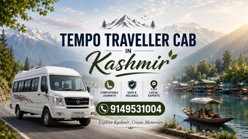 Tempo Traveller 12 Seater Kashmir Taxi