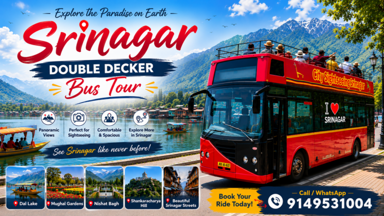 Srinagar Double Decker Bus Tour: 7 Amazing Stops