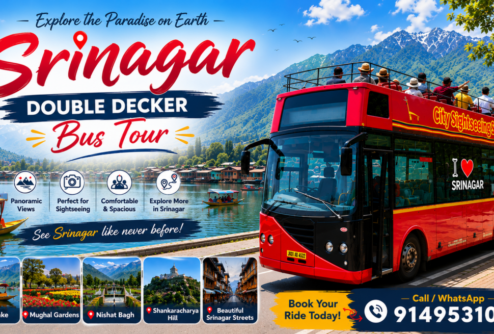 srinagar double decker bus tour